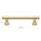 Gliderite Hardware 3-3/4 in. Center to Center Champagne Gold Classic Euro Bar Pull - 4361-96-CHPG 4361-96-CHPG-1 - alternate 3